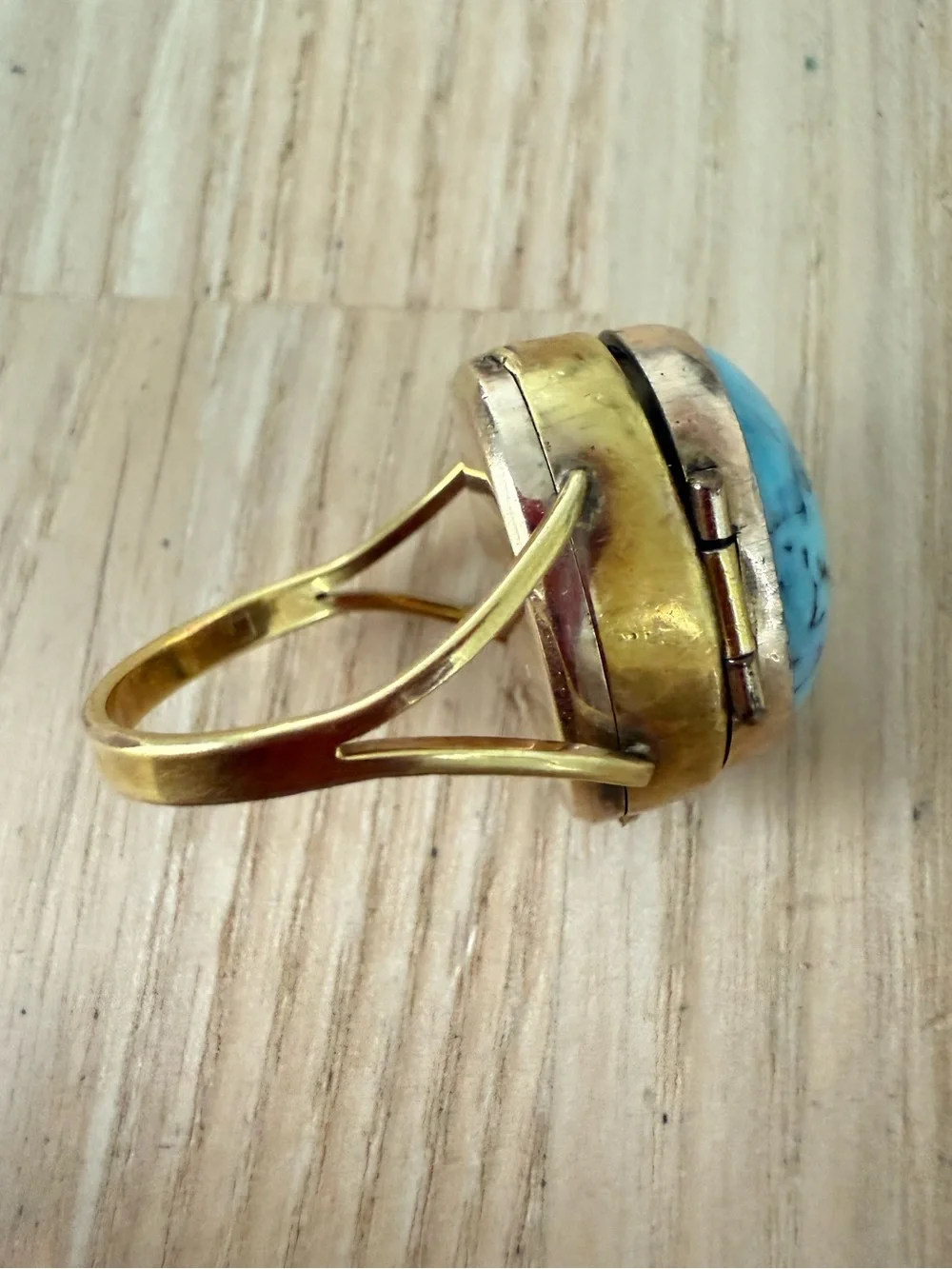 Vintage RARE Buren Rival mechanical watch ring gold tone NEEDS SERVICE